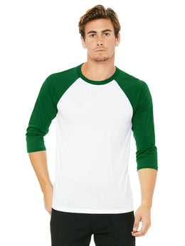 Bella+Canvas Unisex Triblend 3/4-Sleeve Baseball T-Shirt