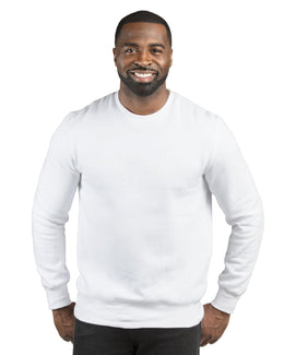 Threadfast Apparel Unisex Ultimate Crewneck Sweatshirt 320C | White - Front