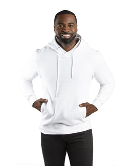 Threadfast Apparel Unisex Ultimate Fleece Pullover Hooded Sweatshirt 320H | White - Front
