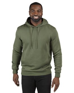 Threadfast Apparel Unisex Ultimate Fleece Pullover Hooded Sweatshirt 320H | Army - Front
