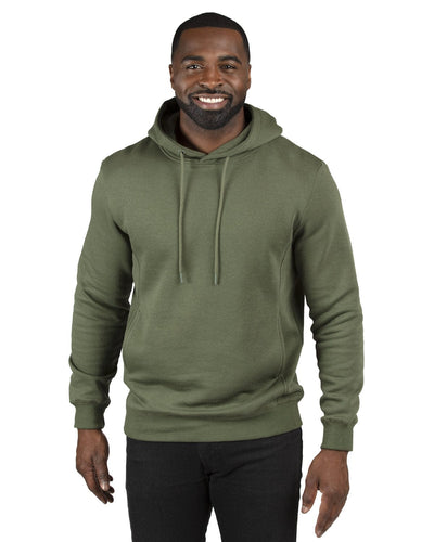 Threadfast Apparel Unisex Ultimate Fleece Pullover Hooded Sweatshirt 320H | Army - Front