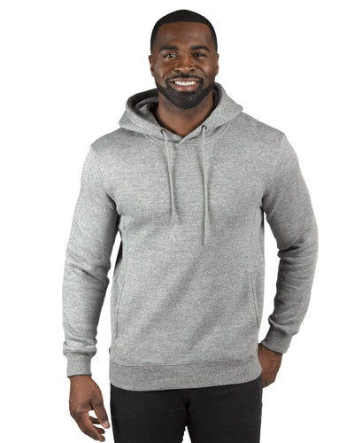 Threadfast Apparel Unisex Ultimate Fleece Pullover Hooded Sweatshirt 320H | Heather Grey - Front