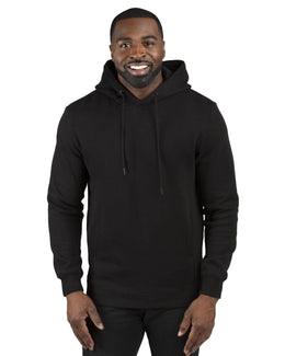 Threadfast Apparel Unisex Ultimate Fleece Pullover Hooded Sweatshirt 320H | Black - Front