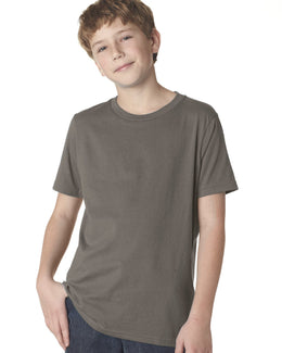Next Level Boys Premium Short Sleeve Crew Tee 3310 | Warm Gray - Front