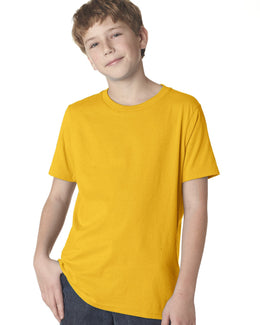 Next Level Boys Premium Short Sleeve Crew Tee 3310 | Gold - Front