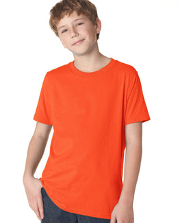 Next Level Boys Premium Short Sleeve Crew Tee 3310 | Classic Orange - Front