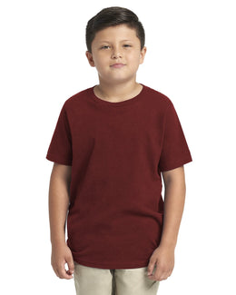 Next Level Boys Premium Short Sleeve Crew Tee 3310 | Cardinal - Front
