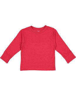 Rabbit Skins Toddler Long Sleeve T-Shirt 3311 | Red - Front