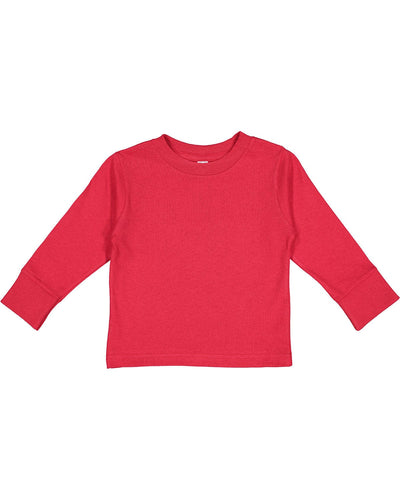 Rabbit Skins Toddler Long Sleeve T-Shirt 3311 | Red - Front