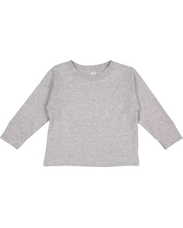 Rabbit Skins Toddler Long Sleeve T-Shirt 3311 | Heather - Front