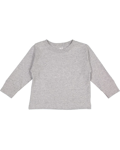 Rabbit Skins Toddler Long Sleeve T-Shirt 3311 | Heather - Front