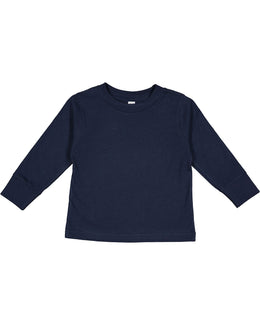 Rabbit Skins Toddler Long Sleeve T-Shirt 3311 | Navy - Front