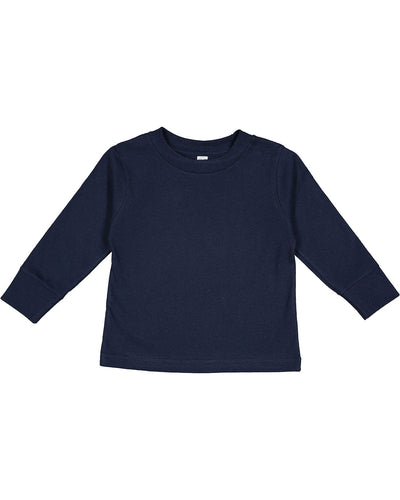 Rabbit Skins Toddler Long Sleeve T-Shirt 3311 | Navy - Front