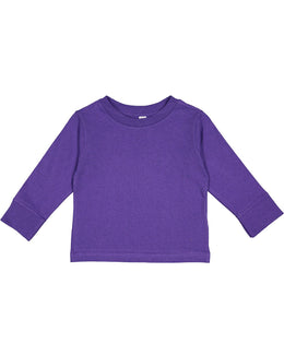Rabbit Skins Toddler Long Sleeve T-Shirt 3311 | Purple - Front