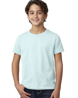 Next Level Boys CVC Crew Tee 3312 | Ice Blue - Front