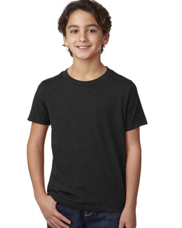 Next Level Boys CVC Crew Tee 3312 | Black - Front