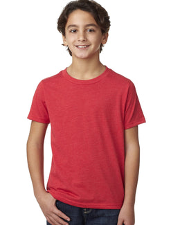 Next Level Boys CVC Crew Tee 3312 | Red - Front