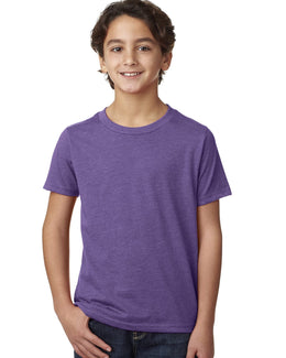 Next Level Boys CVC Crew Tee 3312 | Purple Rush - Front