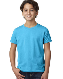 Next Level Boys CVC Crew Tee 3312 | Turquoise - Front