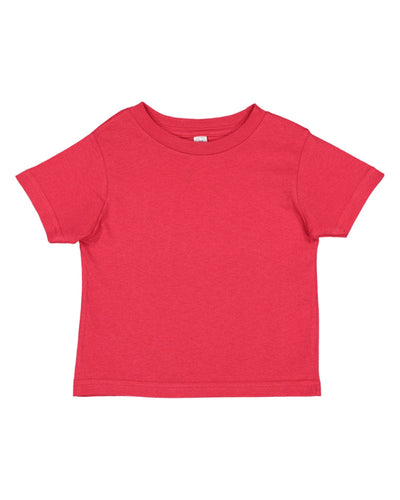 Rabbit Skins Toddler Fine Jersey T-Shirt 3321 | Red - Front