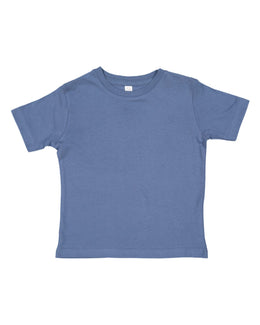 Rabbit Skins Toddler Fine Jersey T-Shirt 3321 | Indigo - Front