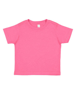 Rabbit Skins Toddler Fine Jersey T-Shirt 3321 | Hot Pink - Front