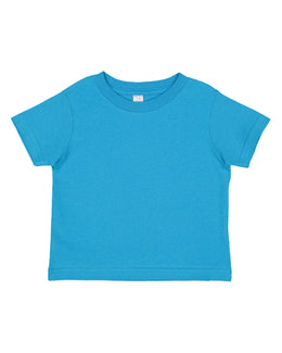 Rabbit Skins Toddler Fine Jersey T-Shirt 3321 | Turquoise - Front