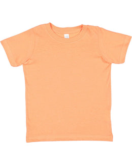 Rabbit Skins Toddler Fine Jersey T-Shirt 3321 | Papaya - Front