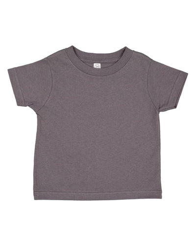 Rabbit Skins Toddler Fine Jersey T-Shirt 3321 | Charcoal - Front