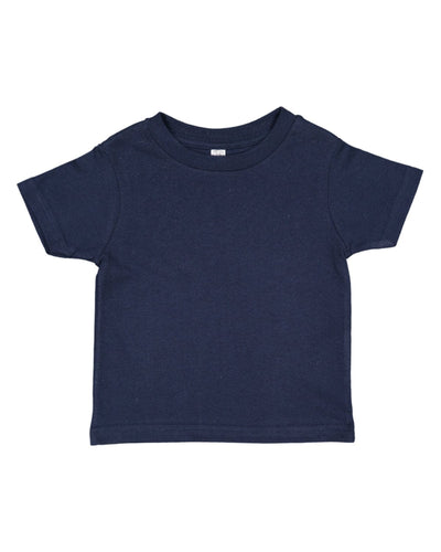 Rabbit Skins Toddler Fine Jersey T-Shirt 3321 | Navy - Front