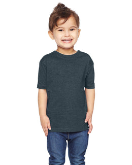 Rabbit Skins Toddler Fine Jersey T-Shirt 3321 | Vintage Navy - Front