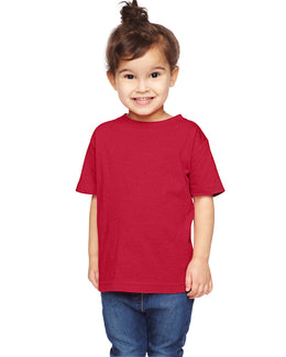 Rabbit Skins Toddler Fine Jersey T-Shirt 3321 | Vintage Red - Front