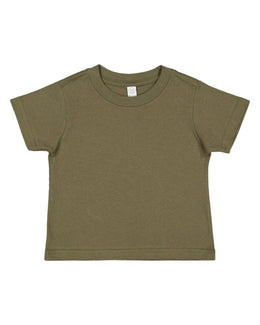 Rabbit Skins Toddler Fine Jersey T-Shirt 3321 | Military Green - Front