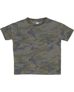 Rabbit Skins Toddler Fine Jersey T-Shirt 3321 | Vintage Camo - Front