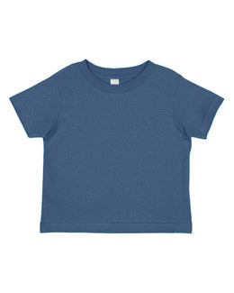 Rabbit Skins Toddler Fine Jersey T-Shirt 3321 | Vintage Indigo - Front