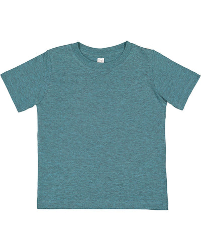 Rabbit Skins Toddler Fine Jersey T-Shirt 3321 | Surf Blackout - Front