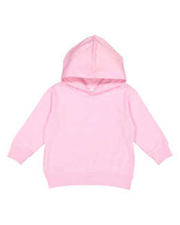 Rabbit Skins Toddler Hooded Sweatshirt 3326 | Pink - Front