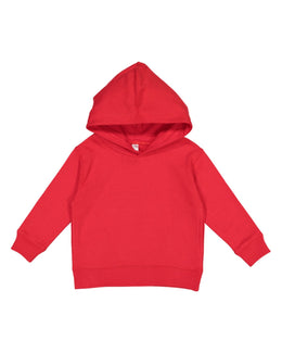 Rabbit Skins Toddler Hooded Sweatshirt 3326 | Red - Front