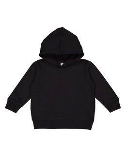Rabbit Skins Toddler Hooded Sweatshirt 3326 | Black - Front