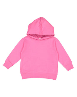 Rabbit Skins Toddler Hooded Sweatshirt 3326 | Raspberry - Front