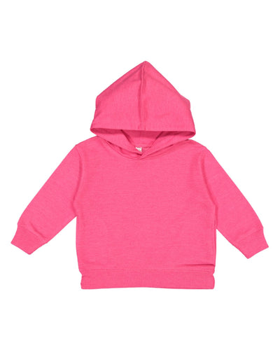 Rabbit Skins Toddler Hooded Sweatshirt 3326 | Vintage Hot Pink - Front