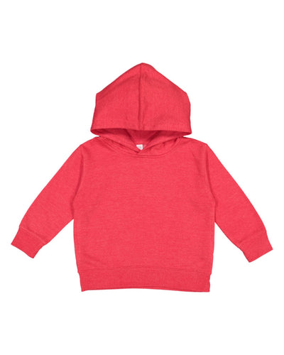 Rabbit Skins Toddler Hooded Sweatshirt 3326 | Vintage Red - Front