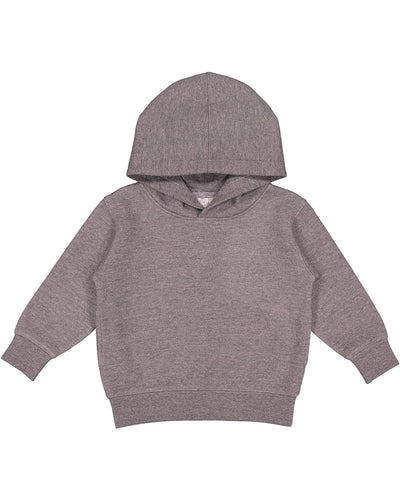 Rabbit Skins Toddler Hooded Sweatshirt 3326 | Granite Heather - Front