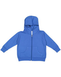 Rabbit Skins Toddler Full-Zip Hooded Sweatshirt 3346 | Royal - Front
