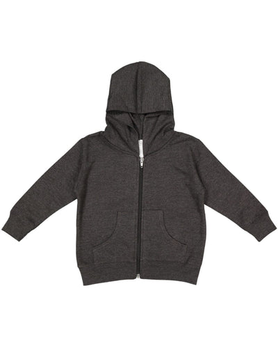 Rabbit Skins Toddler Full-Zip Hooded Sweatshirt 3346 | Vintage Smoke - Front