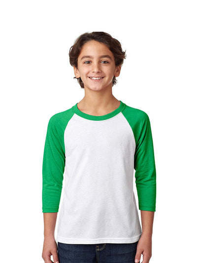 Next Level Youth CVC 3/4-Sleeve Raglan Tee
