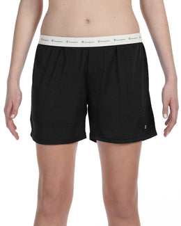 Champion Ladies Mesh Shorts 3393 | Black - Front