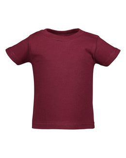 Rabbit Skins Infant T-Shirt 3401 | Maroon - Front