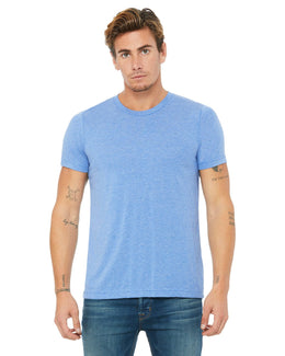 Bella+Canvas Triblend T-Shirt 3413C | Blue Triblend - Front