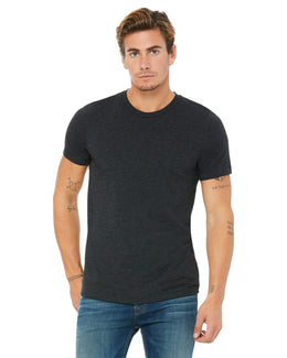 Bella+Canvas Triblend T-Shirt 3413C | Char-black Trib - Front